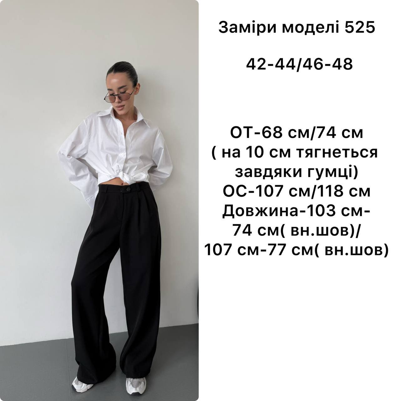 Чорні класичні брюки 525 — Чорний