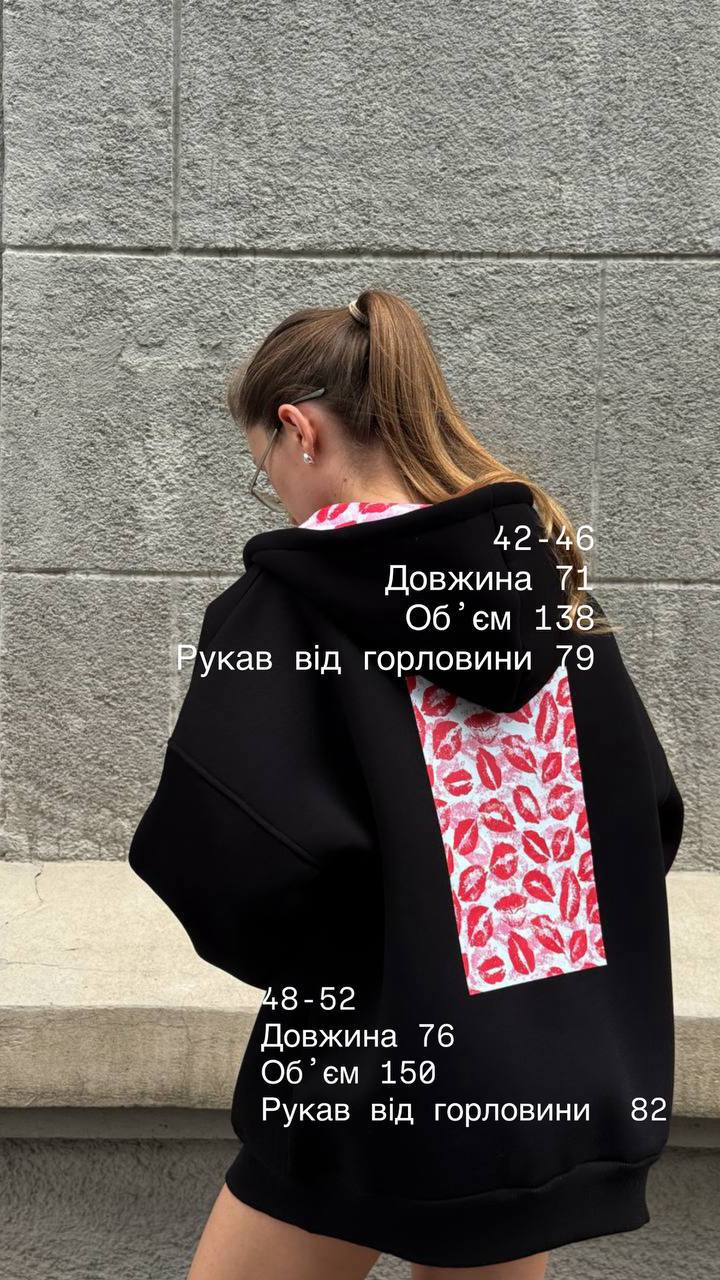 Худі на флісі пеньє не кашлатиться вишивка Find me in the waves 884 — Чорний