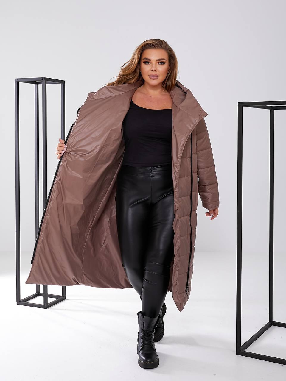 Куртка пальто FASHION 551 — мокко