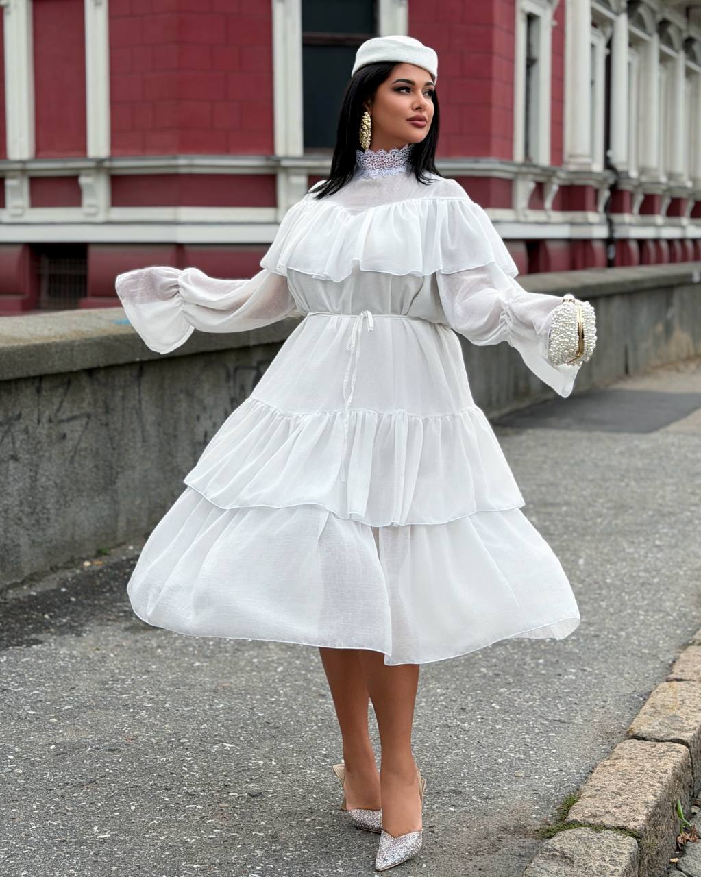 Сукня яруси міді 8045