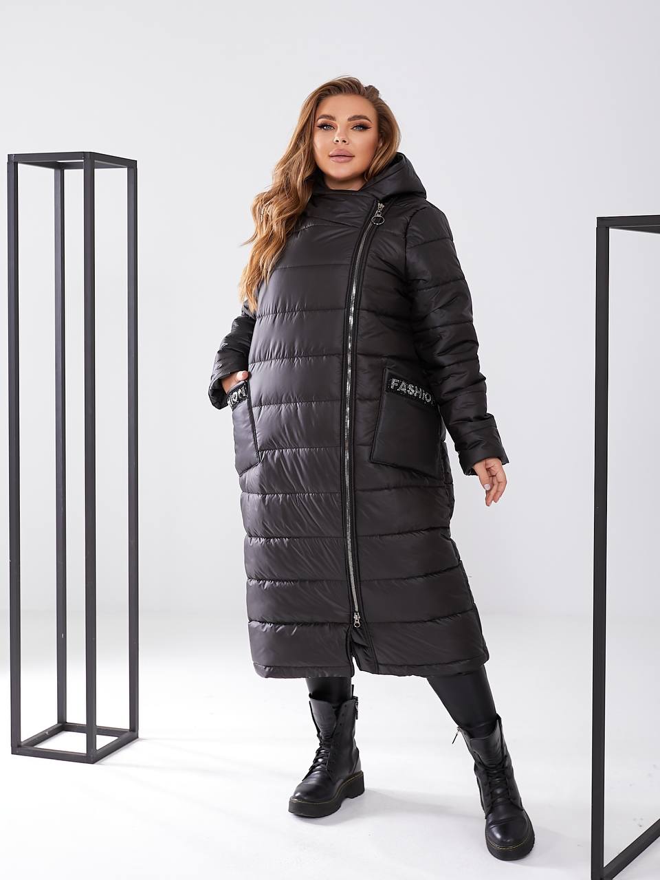 Куртка пальто Fashion 250 550 — Чорний