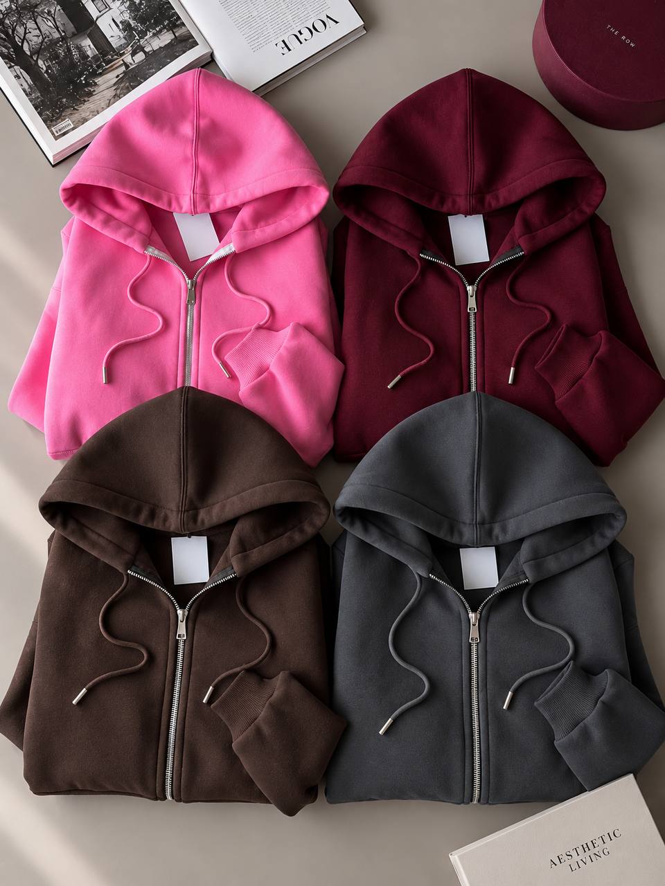 Вкорочений Zip HOODIE 689 малина фото 3