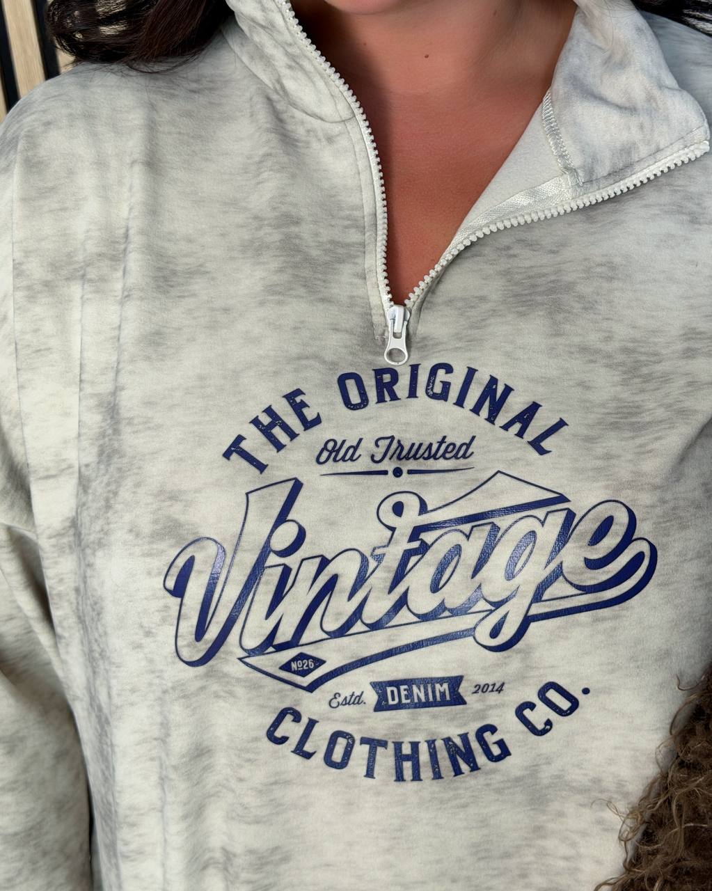 Костюм Vintage з флісу пума мармур з принтом 2705 — беж