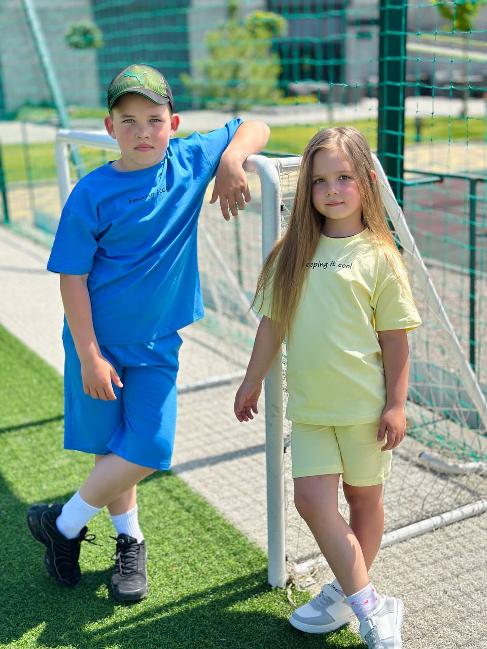 Дитячий літній костюм шорти футболка кулір Keeping it cool 022 жовтий фото 4
