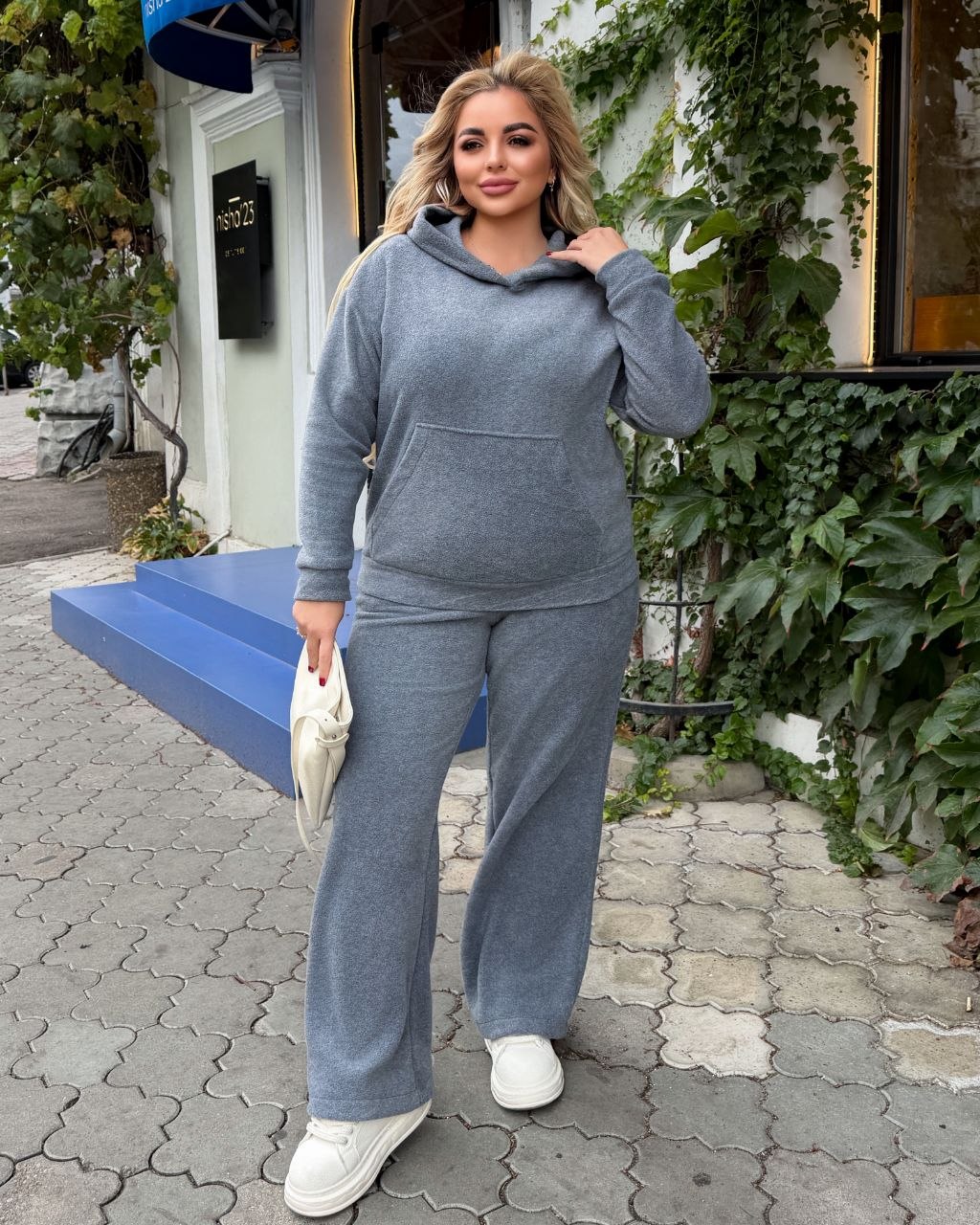 Теплий костюм з Double Fleece з худі 210