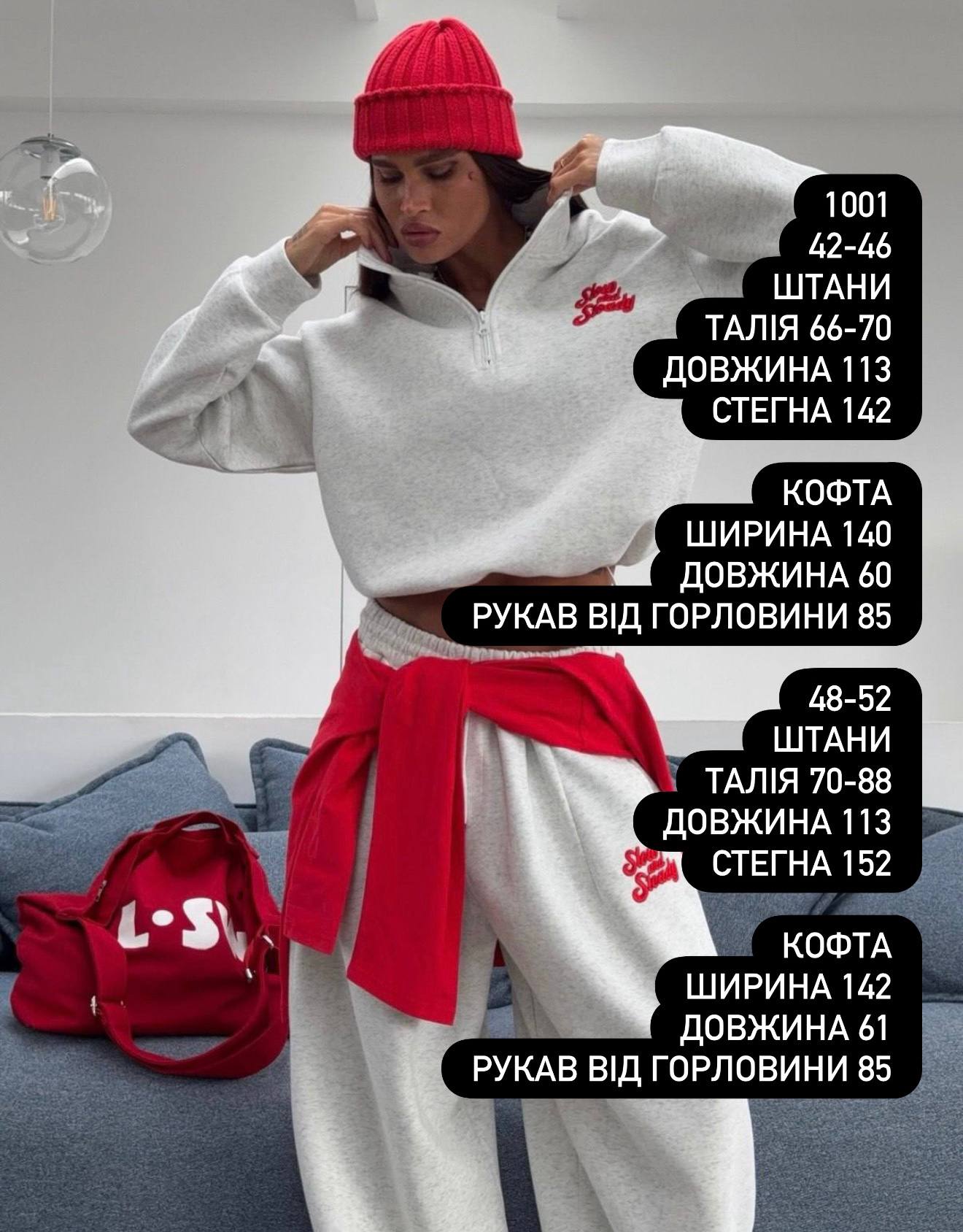 Спортивний костюм надпис 1001
