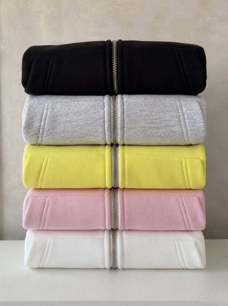 Zip HOODIE подвійний капюшон 687 сірий фото 8