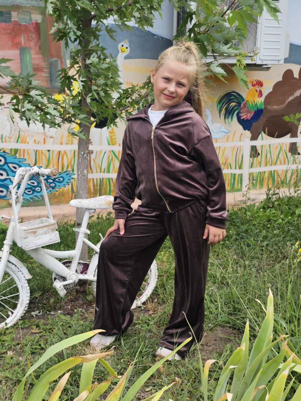 Дитячий велюровий костюм 029