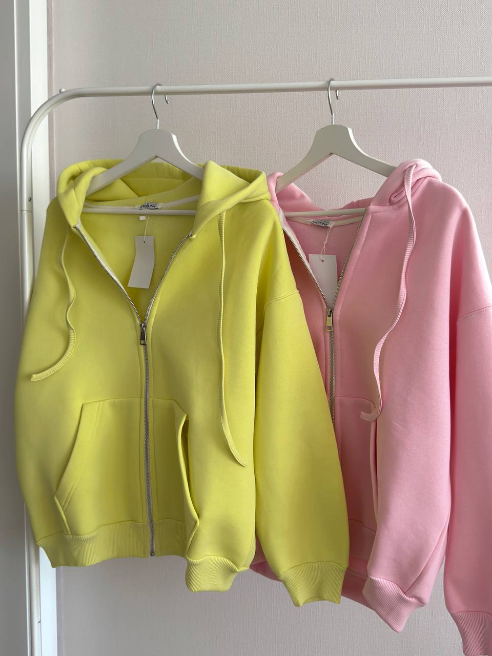 Zip HOODIE подвійний капюшон 687 сірий фото 4