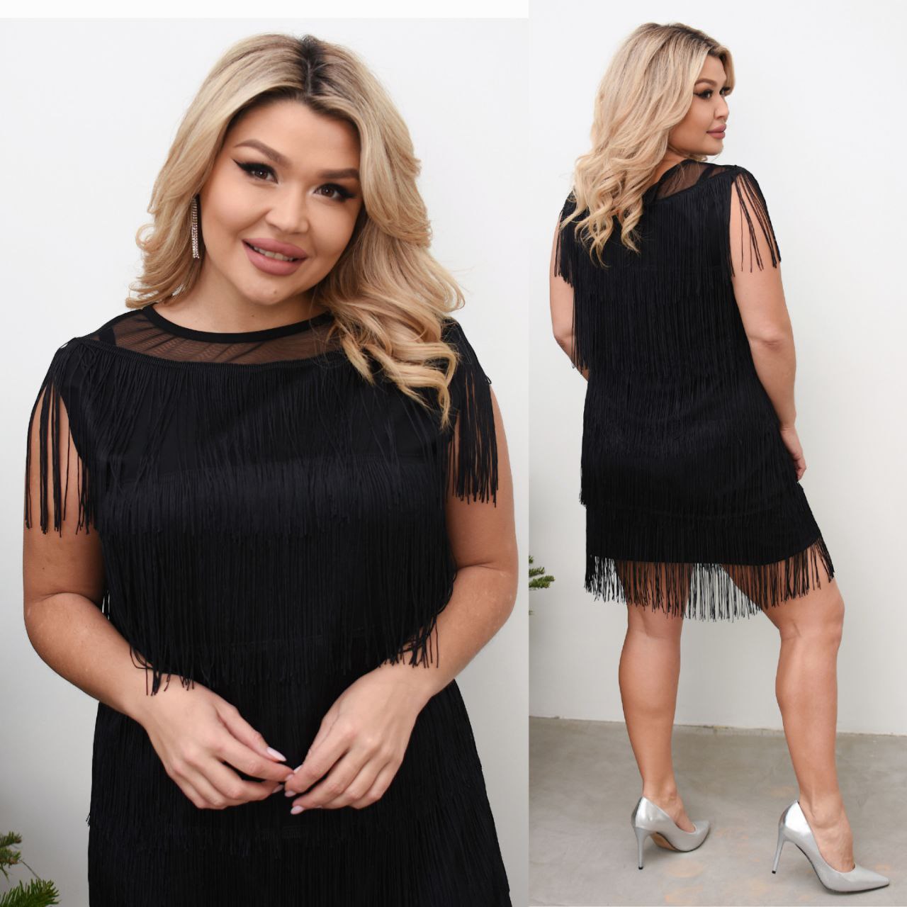 Чорна сукня з бахромою 065 купити photo 2025 11 14 13 20 33