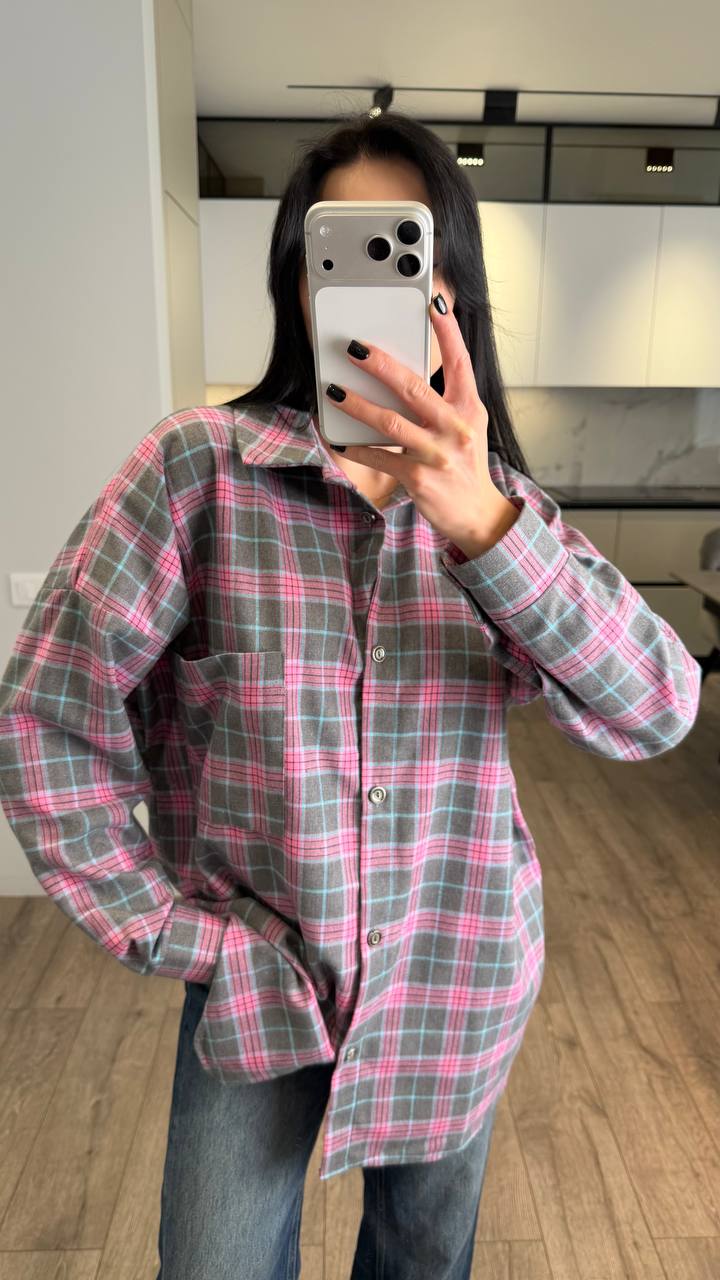 Жіноча сорочка фланель варьонка в клітинку 323 купити photo 2026 03 06 14 57 33 2