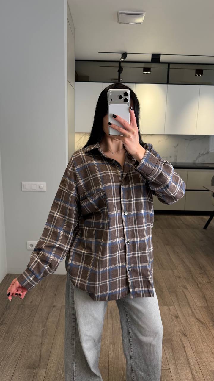 Жіноча сорочка фланель варьонка в клітинку 323 купити photo 2026 03 06 14 57 33