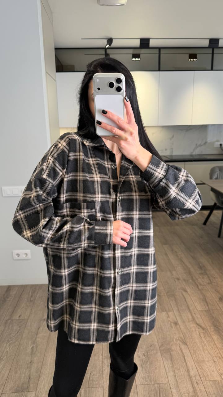 Жіноча сорочка фланель варьонка в клітинку 323 купити photo 2026 03 06 14 57 37