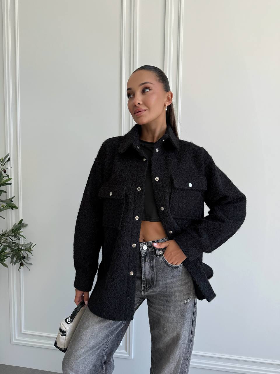 Сорочка вовна букле з карманами клапанами 1645 купити photo 2025 10 21 10 02 49