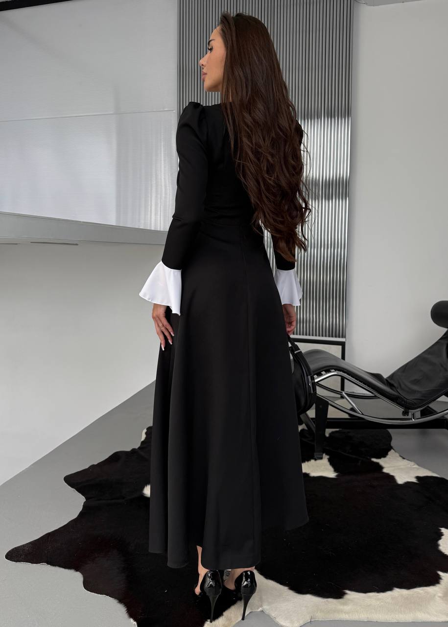 Чорна сукня біла вставка 238 купити photo 2025 10 25 03 33 31 2