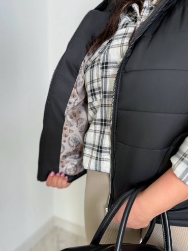 Коротка чорна жилетка силікон 150 1051 купити photo 2025 10 26 07 06 02