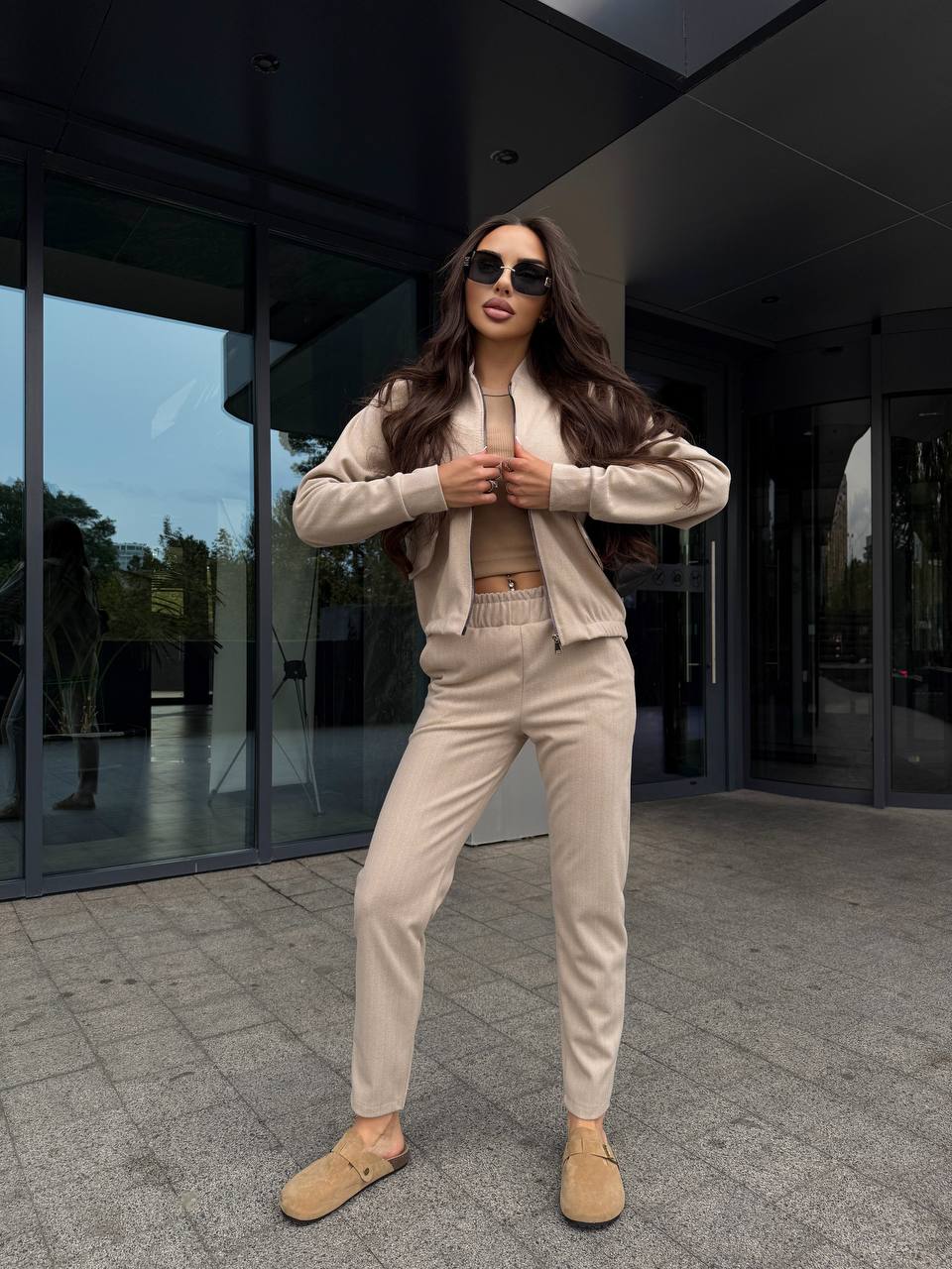 Трикотажний кашеміровий брючний костюм 812 купити photo 2025 10 26 08 42 51