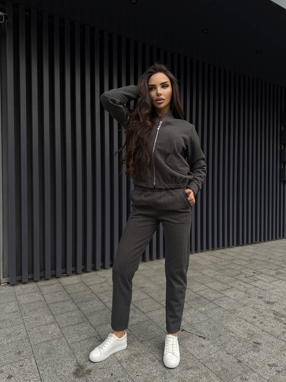 Трикотажний кашеміровий брючний костюм 812 купити photo 2025 10 26 08 42 57