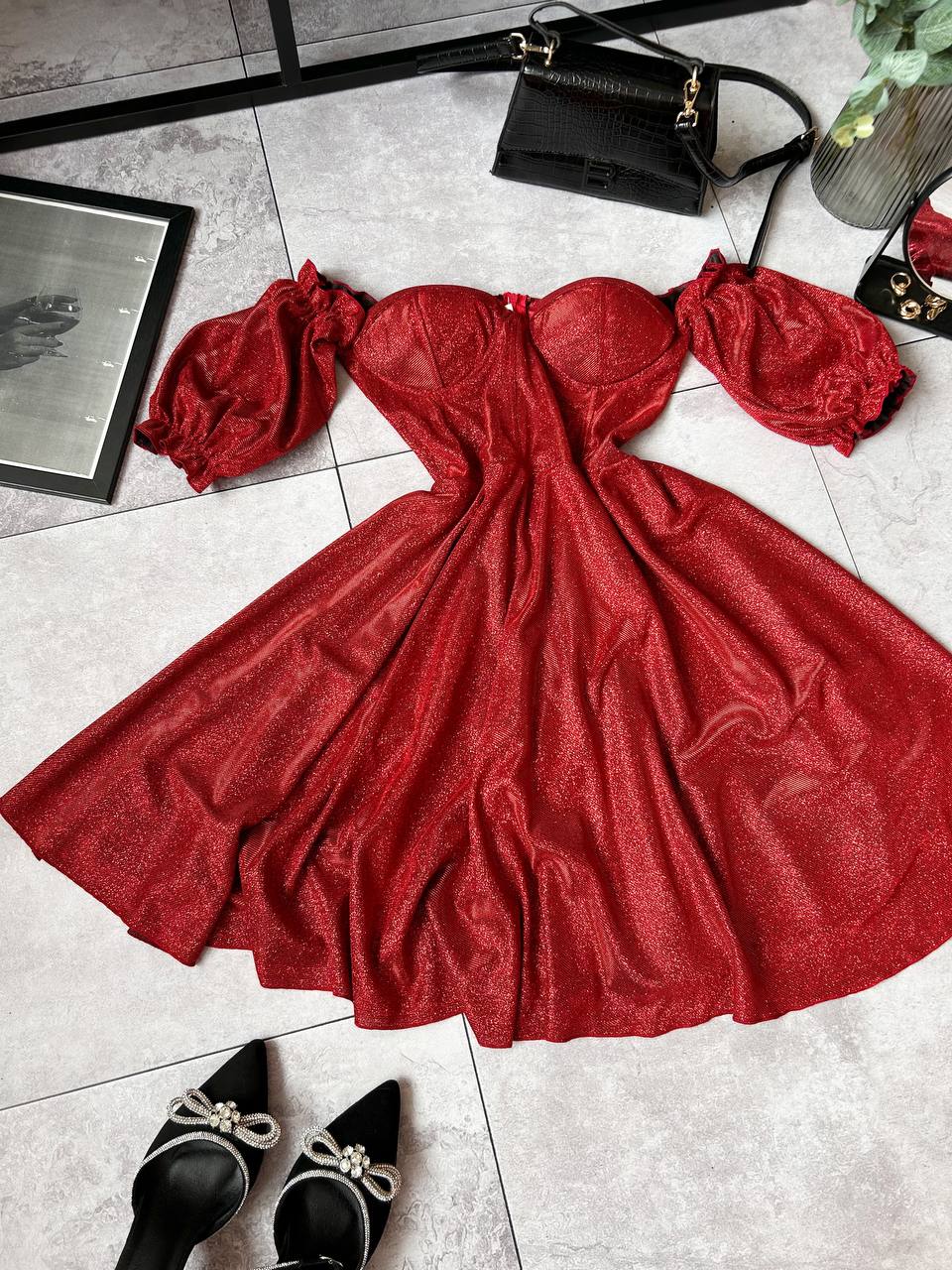 Сукня люрекс пишна спідниця ліф з чашками 534 купити photo 2025 11 05 12 27 04