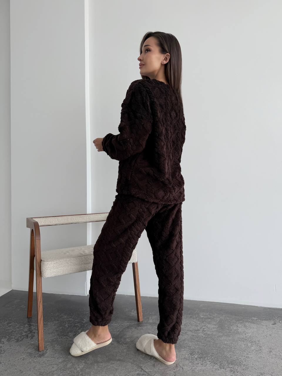 Дуже теплий м'який домашній костюм з двосторонньої махри 1692 купити photo 2025 11 05 13 06 18 2