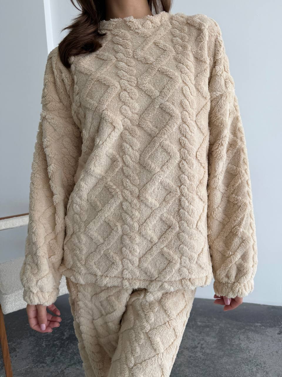 Дуже теплий м'який домашній костюм з двосторонньої махри 1692 купити photo 2025 11 05 13 06 24