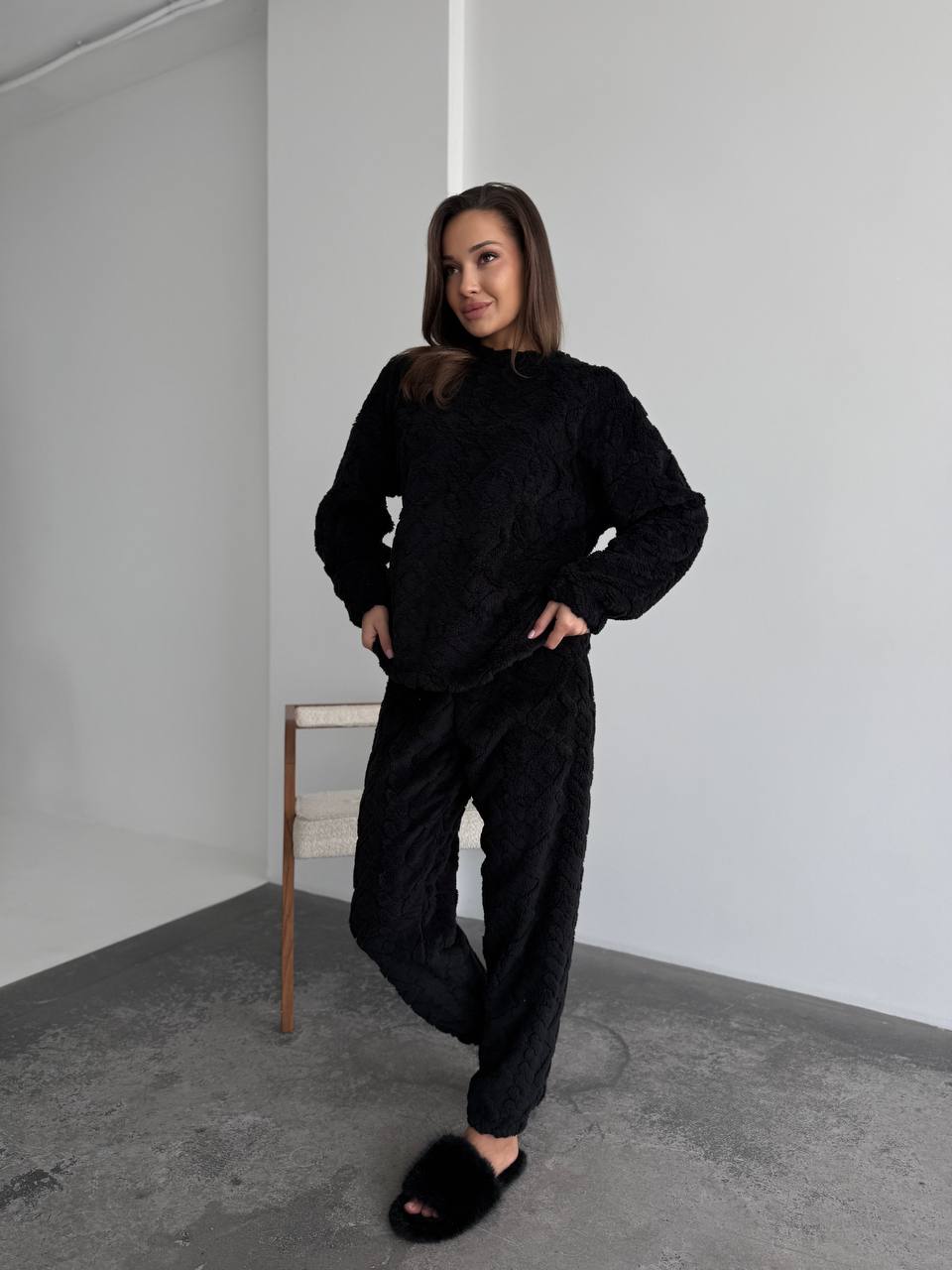 Дуже теплий м'який домашній костюм з двосторонньої махри 1692 купити photo 2025 11 05 13 06 32