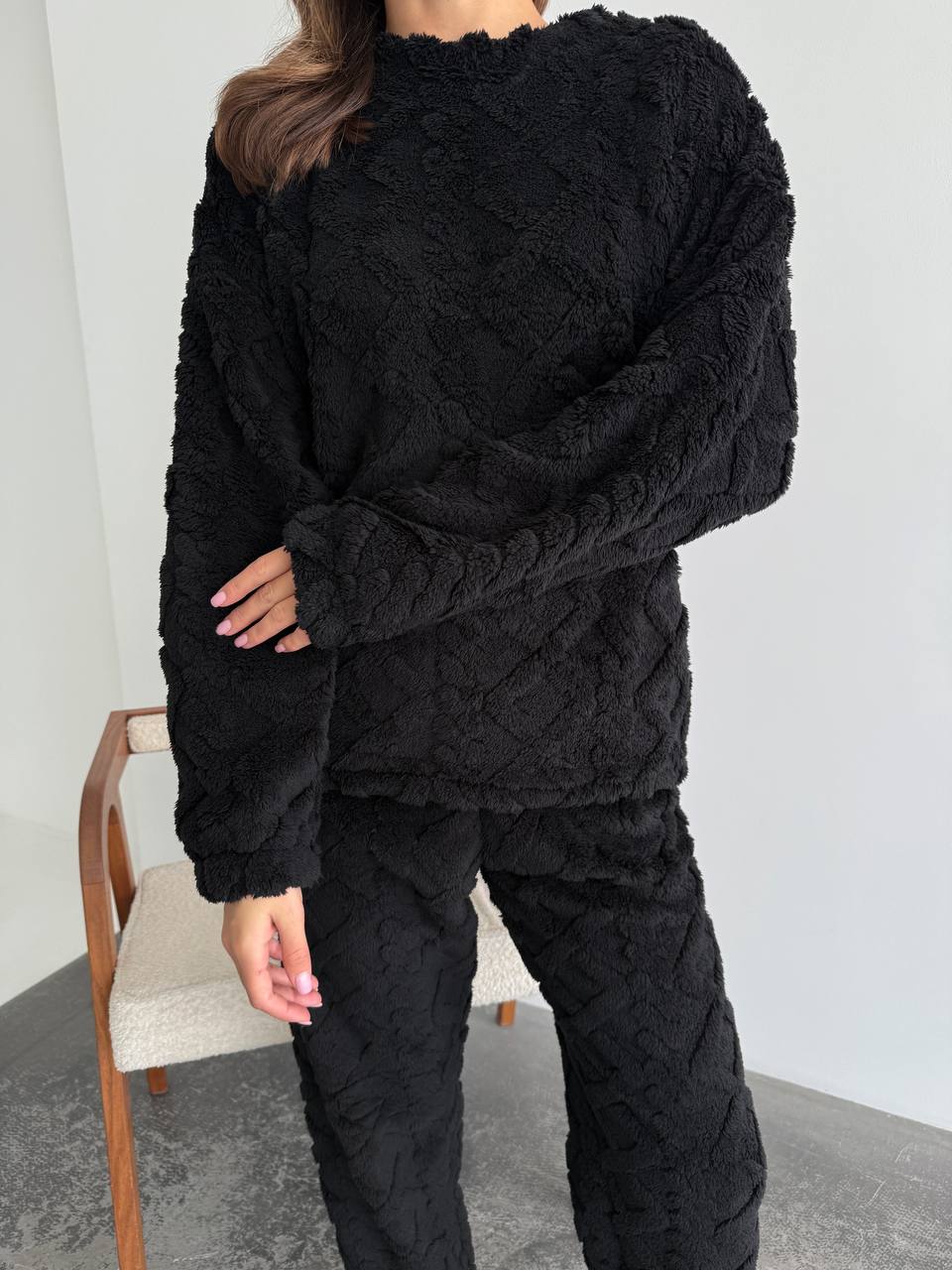 Дуже теплий м'який домашній костюм з двосторонньої махри 1692 купити photo 2025 11 05 13 06 34