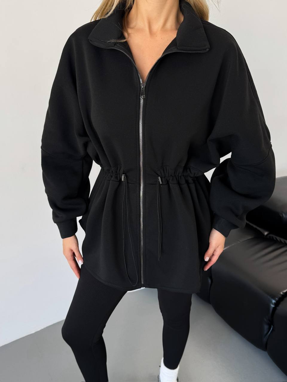 Подовжена кофта на змійці куліска талія 1694 купити photo 2025 11 05 13 07 52 2