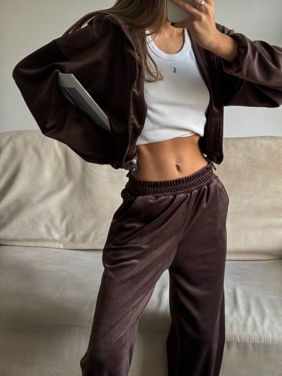 Плюшевий велюровий костюм оверсайз 2094 купити photo 2025 11 07 22 47 11