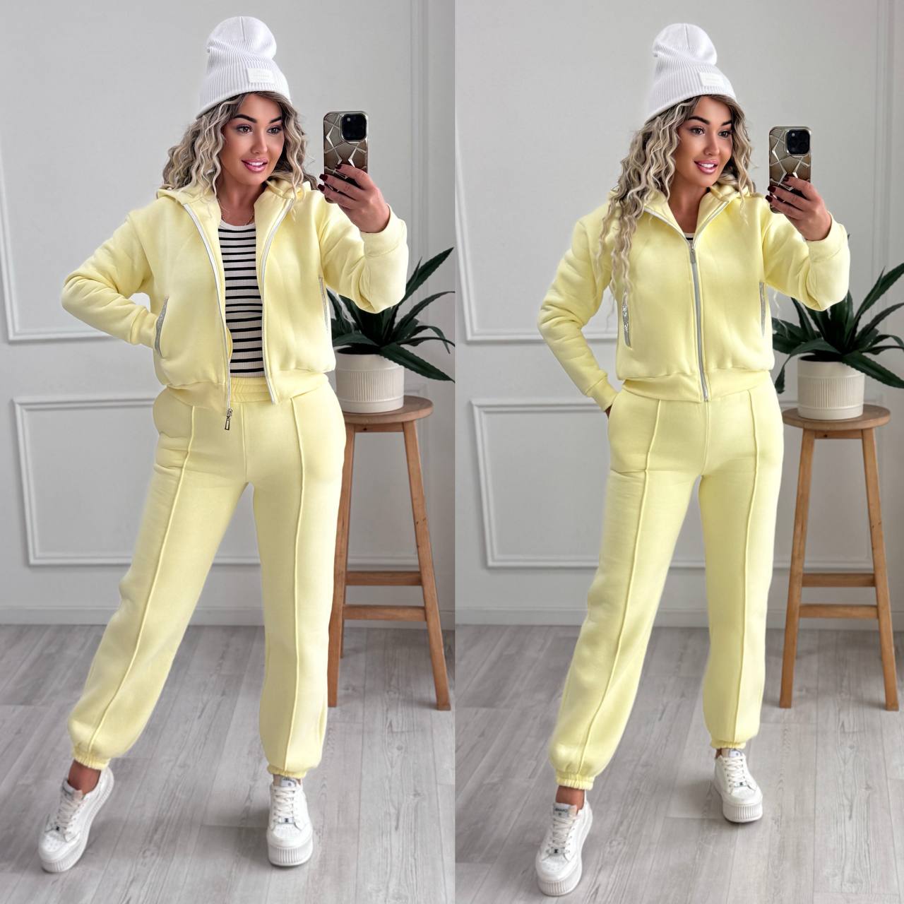 Спортивний костюм джогери зі стрілками вкорочена зіпка на флісі 006 купити photo 2025 11 11 12 02 11 2