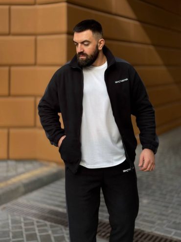 Чоловічий флісовий костюм на змійці стійка 1050 купити photo 2025 11 11 12 07 16