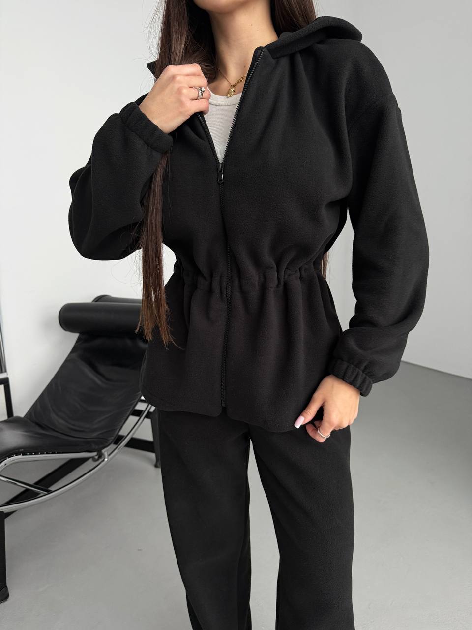 Флісовий костюм подовжена кофта 843 купити photo 2025 11 11 19 01 15