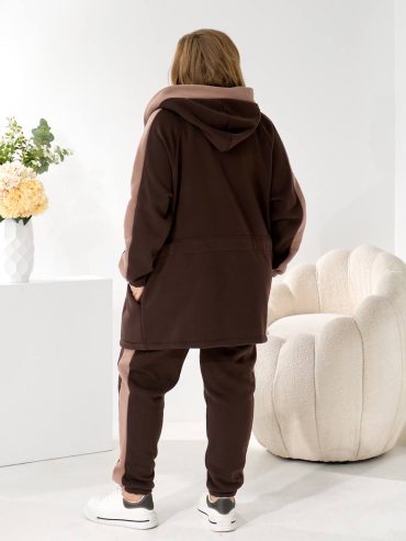 Спортивний костюм на флісі подовжена кофта на кулісці 268 купити photo 2025 11 28 10 47 38 2