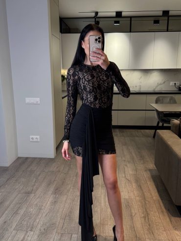 Мереживна сукня з дапіруванням 1291 купити photo 2026 01 14 10 54 23