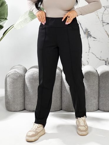 Брюки трикотажні зі стрілками широкий пояс 0219 купити photo 2026 01 16 16 23 10