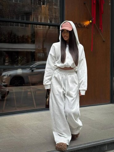 Спортивний костюм петля штани біла резинка 736 купити photo 2026 01 25 05 29 14