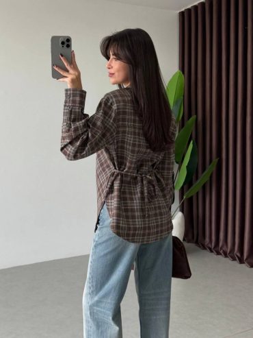 Сорочка з плечиками фланель клітинка гудзики 732 купити photo 2026 01 25 05 29 42 2