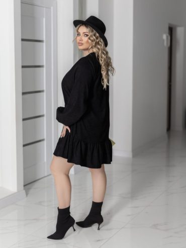 Вельветова вільна сукня волан знизу 057 купити photo 2026 01 30 11 53 03 2