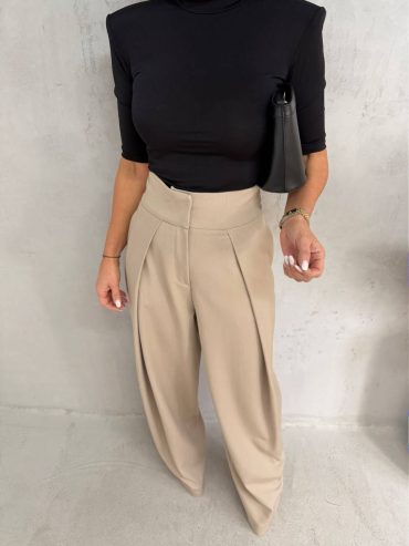Стильні широкі брюки з високою посадкою та акуратними складками 409 купити photo 2026 01 30 12 04 38