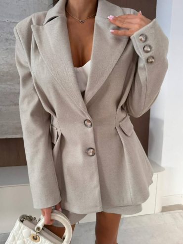 Кашеміровий костюм жакет на підкладі шорти 408 купити photo 2026 01 30 12 05 10