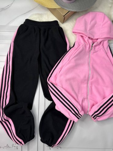 Флісовий двокольорий костюм з лампасами 791 купити photo 2026 01 30 12 30 24