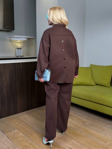 Замшевий брючний костюм з курткою 900 купити photo 2026 02 02 11 03 11