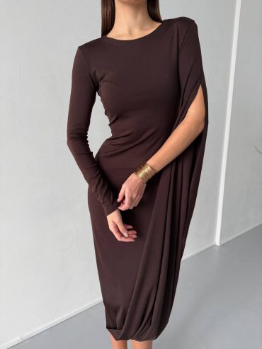 Сукня міді акцент рукав 411 купити photo 2026 02 04 22 00 33