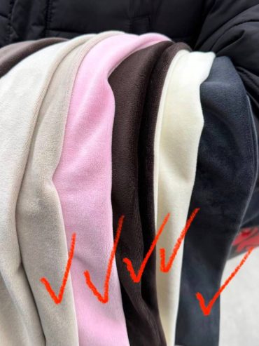 Спортивний велюровий костюм штани на кулісках кофта на резинці 334 купити photo 2026 02 04 22 11 05