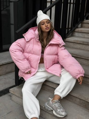 Коротка куртка матова плащівка пух 1128 купити photo 2026 02 05 09 47 23