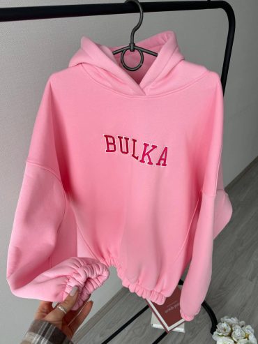 Ніжний рожевий худі вишивка BULKA oversize подвійний капюшон на флісі 449 купити photo 2026 02 06 11 54 14 2