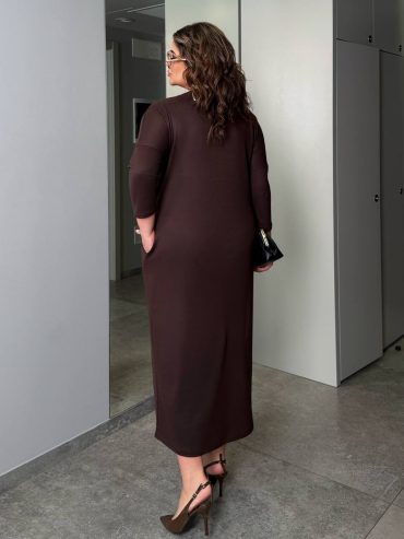 Трикотажна тепла силуетна сукня 2401 купити photo 2026 02 09 11 33 48