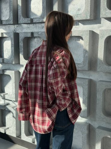 Сорочка в клітинку зі стразами 815 купити photo 2026 02 11 04 59 21