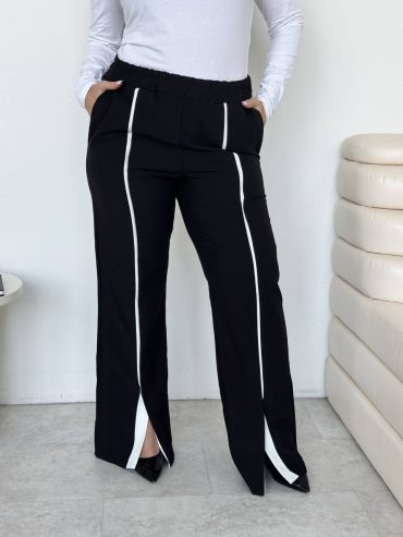 Чорні брюки тіар білі стрілки розрізи 550 купити photo 2026 02 18 05 57 10