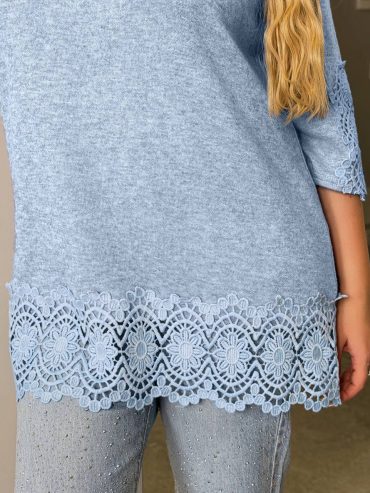Ангорова туніка з мереживом 537 купити photo 2026 02 18 05 57 23